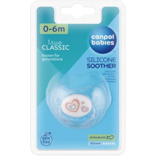 CANPOL BABIES Newborn baby Силиконовая пустышка анатомической формы 0-6м. 22/565 белый