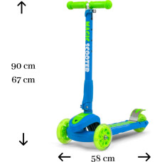 MILLY MALLY MAGIC SCOOTER детский самокат BLUE-GREEN