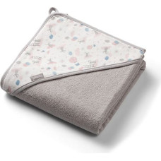 BABYONO Полотенце махровое с капюшоном 100х100см серый 1552/03