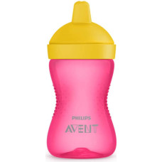 PHILIPS AVENT MY GRIPPY обучающая бутылочка с твердым носиком 18m+, 300мл. SCF 804/04 розовый