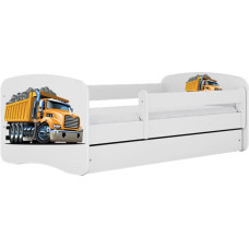 KOCOT KIDS кровать без ящика с матрасом BABYDREAMS white Truck 140x70cm