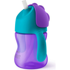 PHILIPS AVENT Bendy бутылочка с трубочкой 9м+, 200мл. SCF 796/02 лиловый