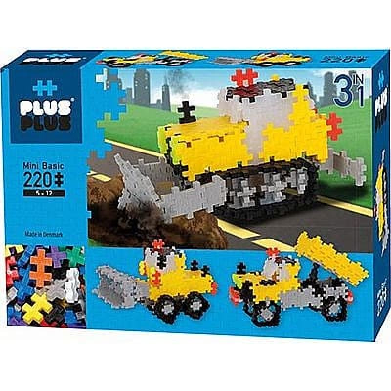 Plus Plus Mini Basic Road Works 3IN1 конструктор 220шт., 3768 DK-4300