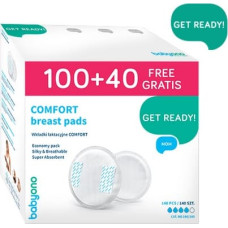 BABYONO COMFORT Вкладыши для бюстгалтера 100+40шт. 296/140