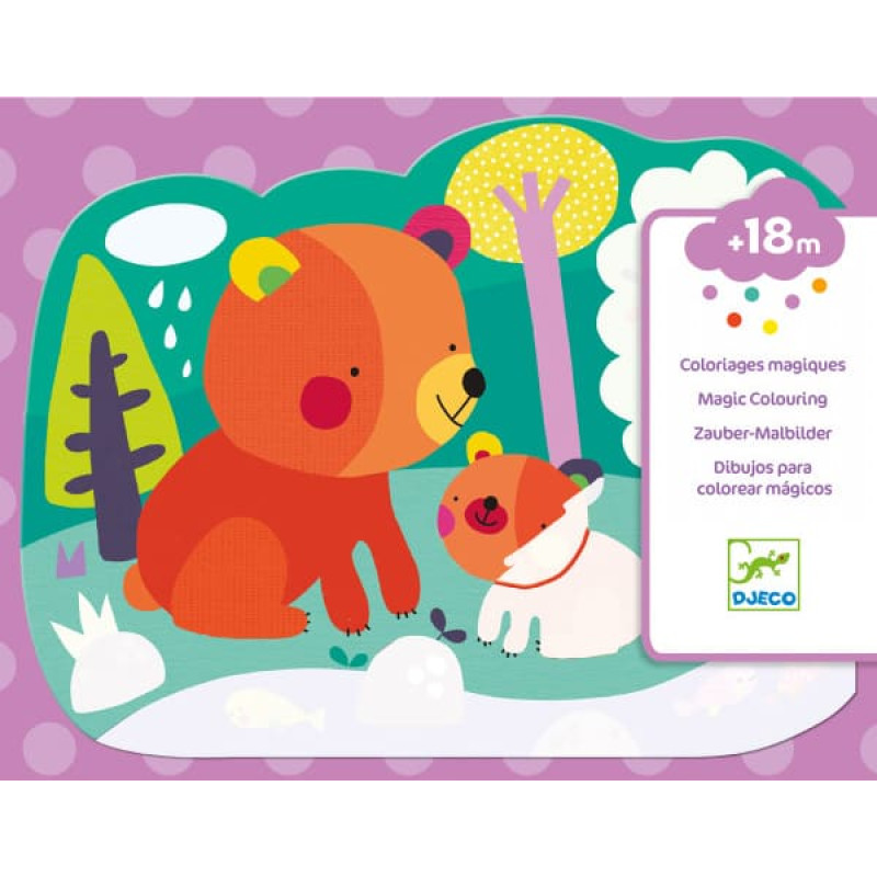 DJECO раскраска водой - Спрятанный в лесу, DJ09064