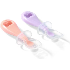 Babyono Silicone spoons 2pcs Pink/Purple