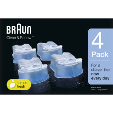 Braun Сменные картриджи Braun с чистящей жидкостью для бритв Clean&Renew - CCR3+1