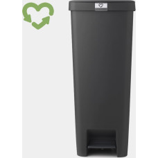 Brabantia atkritumu tvertne StepUp ar pedāli, 40l, dark grey - 800023