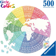 Ravensburger puzzle Circle of colors-Mandala, 500pcs., 17168