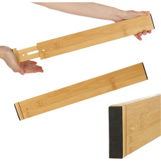 Atvilktņu organizators regulējams bambusa atdalītājs 56x6x1,5cm 1 gab.