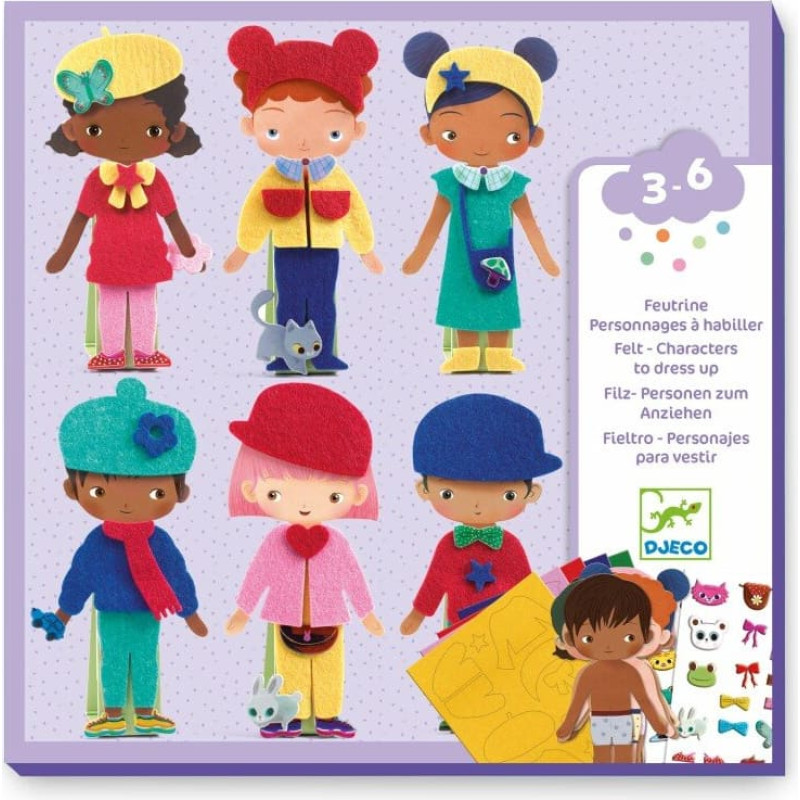 Djeco Коллаж из фетра - Мягкий наряд