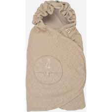 Lodger Wrapper Folklore Fleece ietinamā sedziņa 2 in 1, Beige - WPF 630