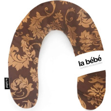 La Bebe ™ Rich Satin Nursing Maternity Pillow Art.15689 Eastern Brown/Gold Подкова для сна, кормления малыша 30x104 cm