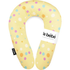 La Bebe ™ Snug Nursing Maternity Pillow  Art.111347 Yellow Dots Подковка для сна, кормления малыша 20x70cm