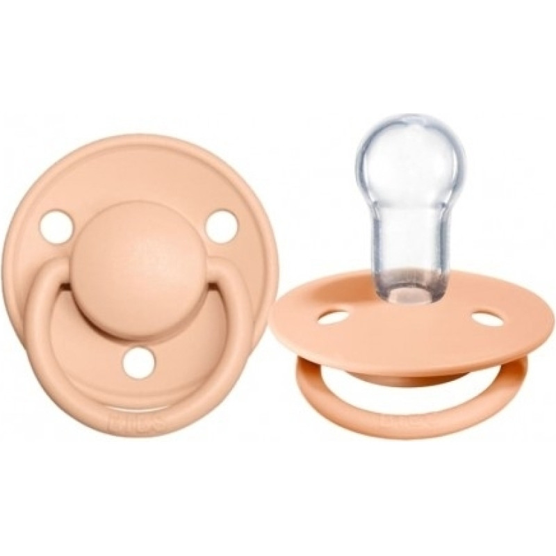 Bibs 1010265 silicone pacifer DE LUX PEACH SUNSET 0-36