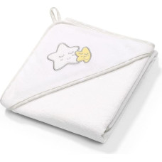 Babyono 144/07 Terry hooded towel 85x85cm White