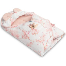 Sensillo MUSLIN CARRY-COT SWADDLE BLANKET - FAIRY PINK