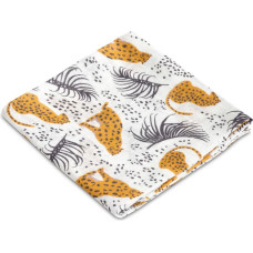 Sensillo Muslin swaddle blanket LEOPARD