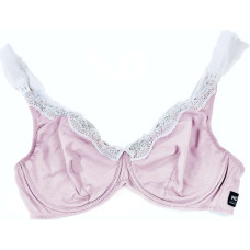 La Bebe ™ Lingerie Bio Cotton Art.153797 Pink Бюстгальтер для кормления с отстёгивающейся мягкой чашкой и стабильной поддержкой груди