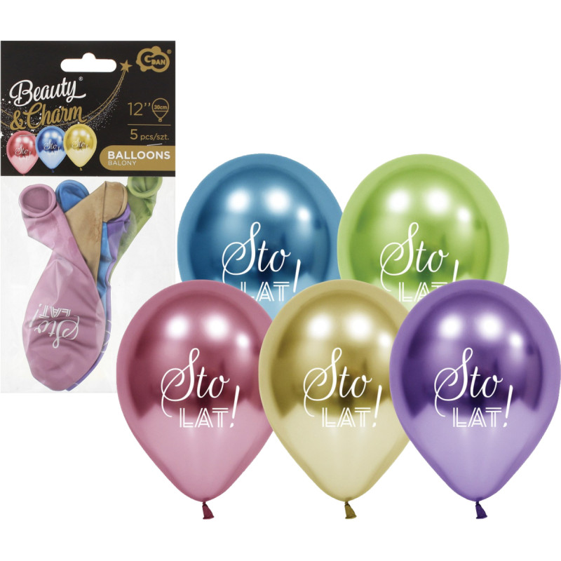 BALONY STO LAT PLATYNOWE 12  5 SZTUK