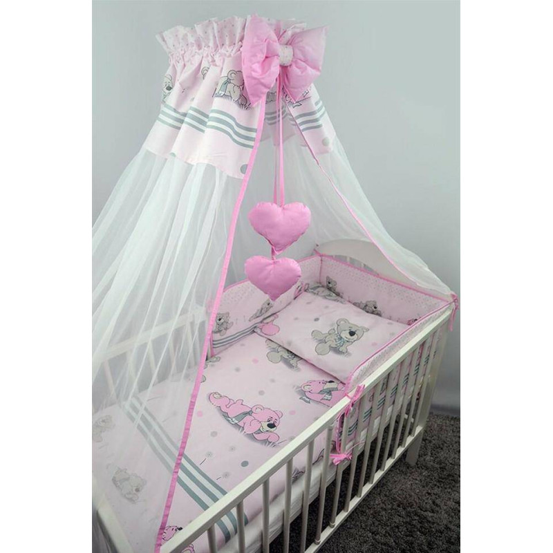 Ankras Bedding set - 4 parts - 120/90/180 - MARZYCIEL - PINK ****