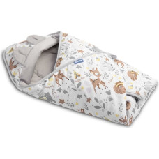 Sensillo Velvet carry-cot swaddle blanket –  WHITE FOREST ADVENTURE