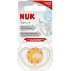 NUK 0536 SILICONE pacifier SPACE SUN 6-18 1PC/BOX 537419, 736385