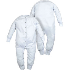 La Bebe ™ NO Baby Romper Art.102454 White  Детские ползунки с длинным рукавом из чистого хлопка