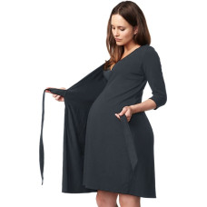 La Bebe ™ Nursing Cotton Dress Donna Art.135984 Jade Невероятно комфортное платье/халатик для будущих и кормящих