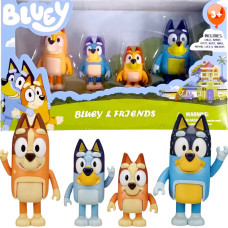 FIGURKI BLUEY 4 SZTUKI