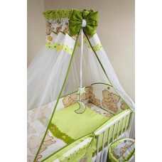 Ankras Bedding set - 6  parts - 120/90/360 - PRZYJACIELE - GREEN