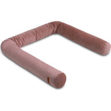 Sensillo COT BUMPER ROLLER VELVET DIRTY PINK