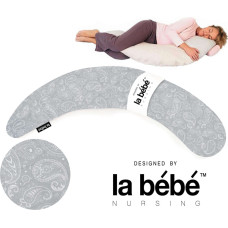 La Bebe ™ Moon Maternity Pillow Cover Art.81479 Oriental Light Grey Satin Дополнительный чехол [навлочка] для подковки 36*185cm