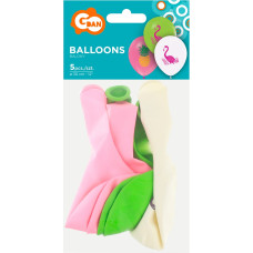 BALONY FLAMINGI I ANANASY 5 SZTUK 12