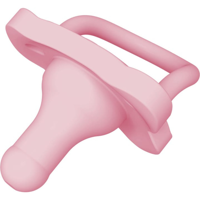 Dr. Brown’s PS11007 HappyPaci цельносиликоновая пустышка – с рождения, розовая, 1 штука в упаковке