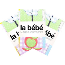 La Bebe ™ Set 75x75(3) Art.39323 Комплект детских пеленочек [хлопок/сатин] 75x75cm - 3 шт