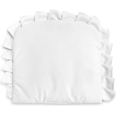 Sensillo Pillow With a Frill – Velvet white