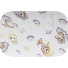 Ega Kids Diaper - 13667 - TETRA - EGA - KOALA on the MOON - GREY - size 70x80 cm