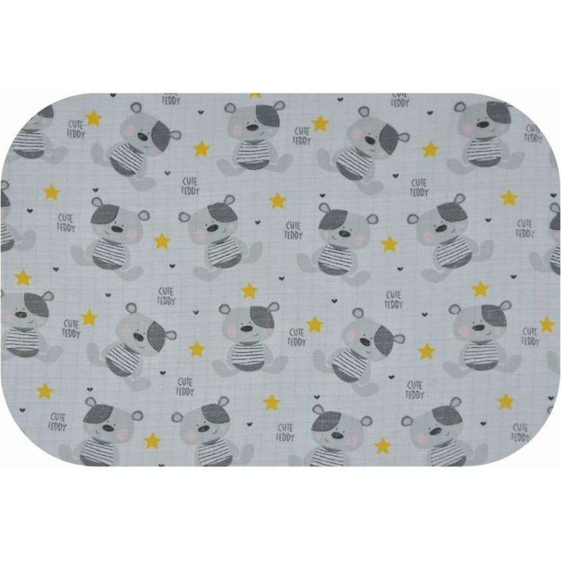 Ega Kids Diaper - 20153 - TETRA PRINT - EGA - CUTE TEDDY - YELLOW - size 70x80 cm