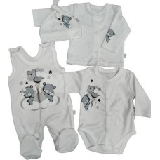 Koala Baby Baby linen set - 4 parts - 11-152 - HAPPINESS - ECRU -  size 62