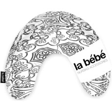 La Bebe ™ Mimi Nursing Cotton Pillow Art.49346 White&Black Подкова для сна, путешествий, кормления малыша 19x46 cm