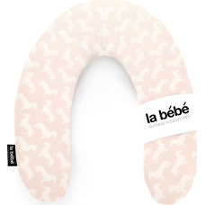 La Bebe ™ Rich Maternity Pillow Art.85512 Dog Pink/White Подковка для сна, кормления малыша 30x104 cm