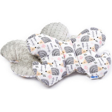 Sensillo Butterfly Pillow – hedgehogs grey