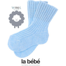 La Bebe ™ Wool Angora Socks Art.134227 Cloud  Детские шерстяные носочки