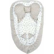 Belisima Baby Cocoon  - P02-0629 - MINKY - CONFETTI - GREY