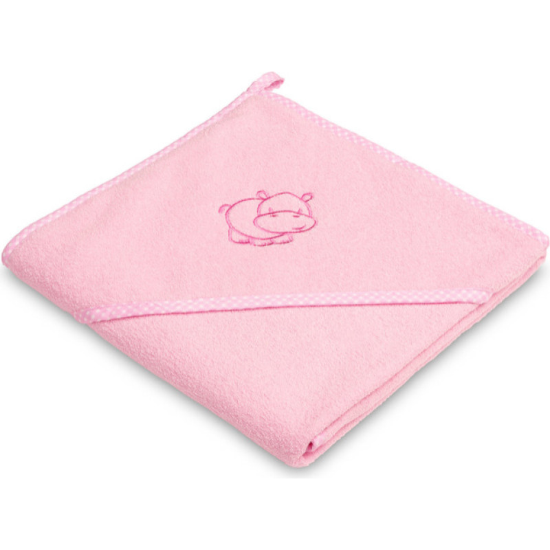 Sensillo Hippo soft bath towel – pink