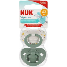 NUK 7209 SIGNATURE SILICONE pacifier 0-6 2PCS/BOX 540798, 175323