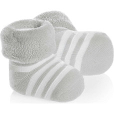 La Bebe ™ Natural Eco Cotton Baby Socks Art. 134613 Beige-Grey Натуральные хлопковые носочки для новорожденного  [made in Estonia]