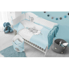 Belisima Baby Bedding set - 5 parts - 120/90/180 - GWIAZDKA Z NIEBA - TURKUS