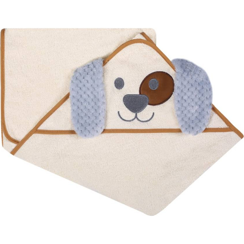 Duet Baby Bathing cover - 325 - TERRY - ANIMALS - size 100x100 - ECRU